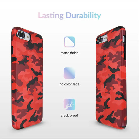 Red Camo iPhone Case