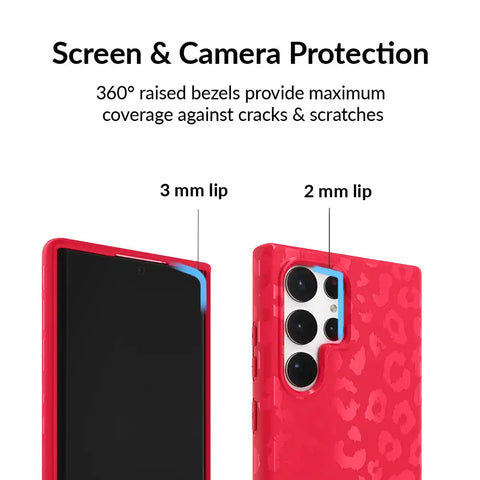 Red Hot Leopard Samsung Case