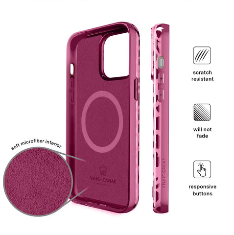 Pink Ruby Leopard iPhone Case