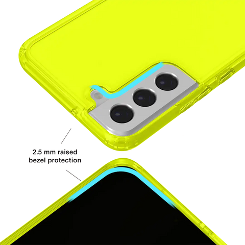 Neon Yellow Clear Samsung Case