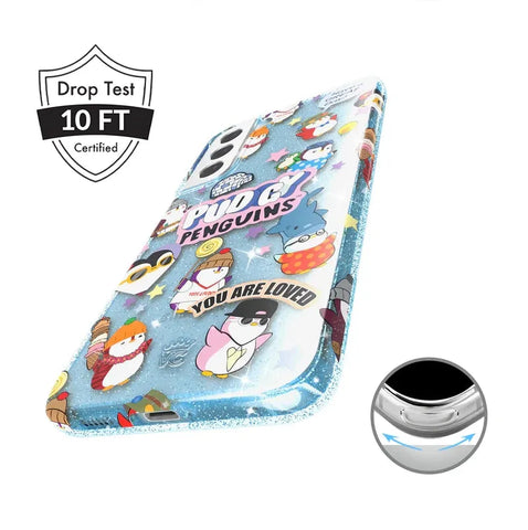 Pudgy Penguins Iceberg Glitter Samsung Case