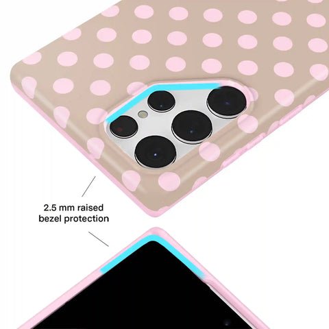Brown Sugar Polka Dot Samsung Case