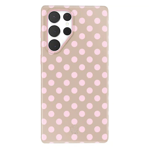 Brown Sugar Polka Dot Samsung Case