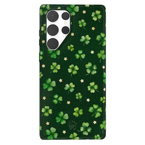 Lucky Clover Glitter Samsung Case