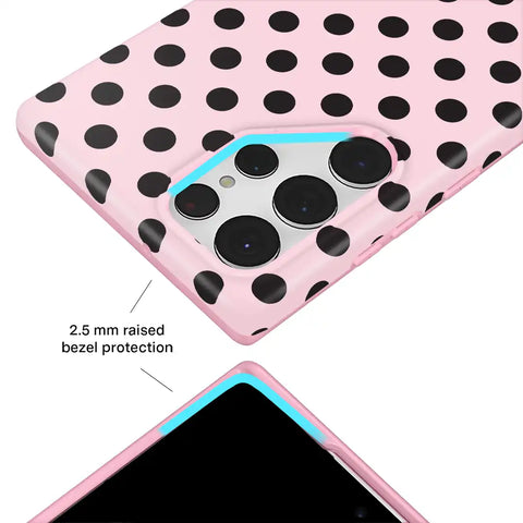 Princess Pink Polka Dot Samsung Case