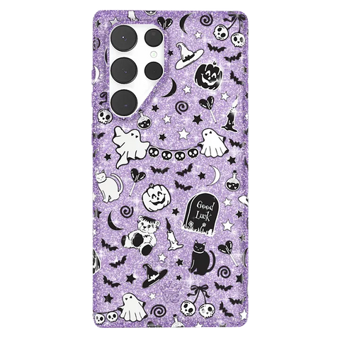 Witchy Lilac Glitter Samsung Case