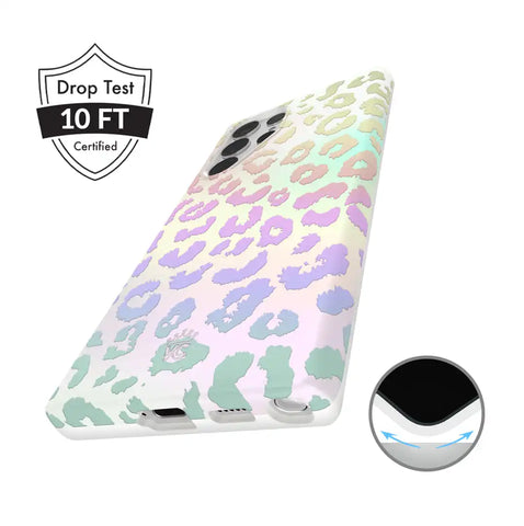 White Opal Leopard Samsung Case