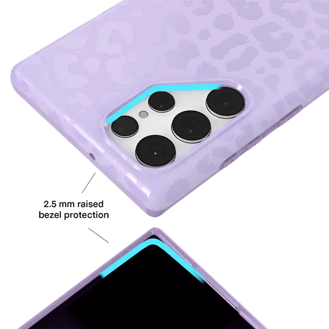 Lilac Leopard Samsung Case