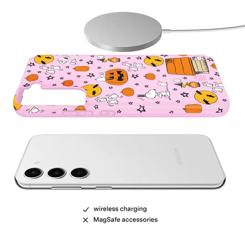 Snoopy Pink Pumpkins Samsung Case