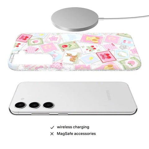 Spring Whimsy Stamps Glitter Samsung Case