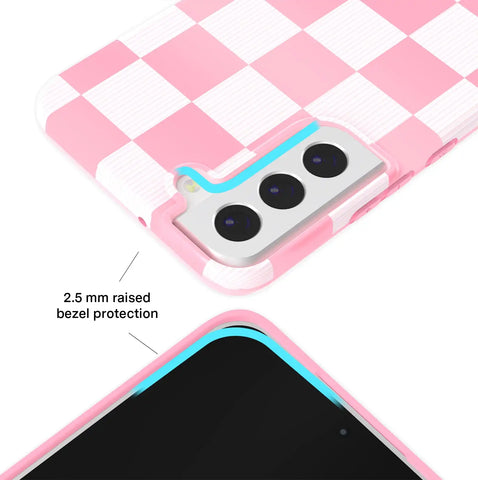 Pink Vibe Checkered Samsung Case
