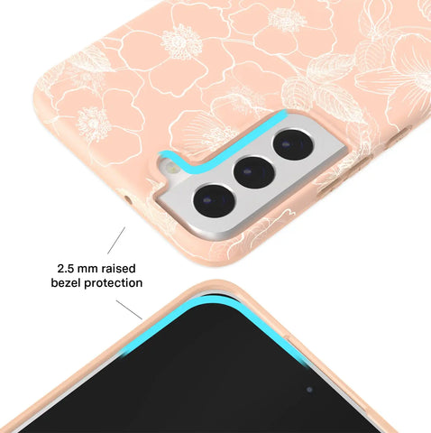 Peach Blossom Floral Samsung Case