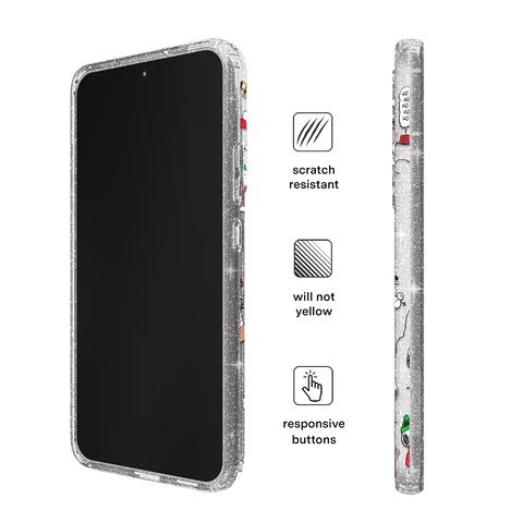 Snoopy Christmas Glitter Samsung Case