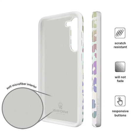 White Opal Leopard Samsung Case