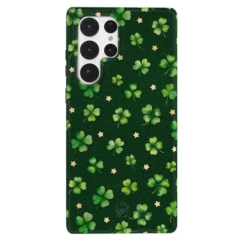 Lucky Clover Glitter Samsung Case