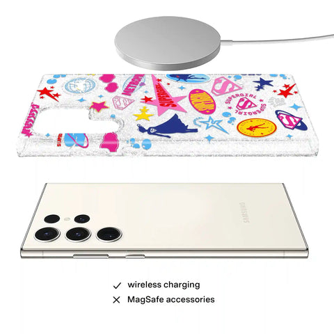 Supergirl Krypto Glitter Samsung Case