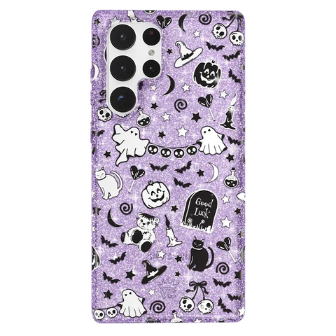 Witchy Lilac Glitter Samsung Case