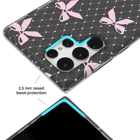 Lacy Pink Bows Samsung Case