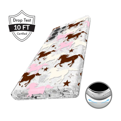 Pink Pony Glitter Samsung Case