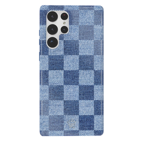 Denim Vibe Checkered Samsung Case