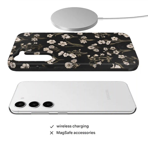 Nightbloom Gold Chrome Floral Samsung Case