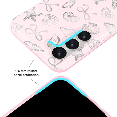 Pink Coastal Seashells Samsung Case