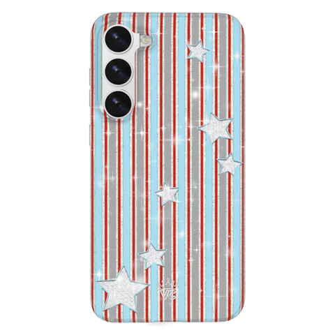Stars & Stripes Glitter Samsung Case