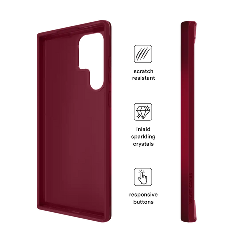 Black Cherry Crystal Samsung Case
