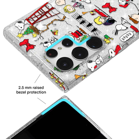 Snoopy Christmas Glitter Samsung Case