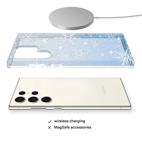 Snow Angel Glitter Samsung Case
