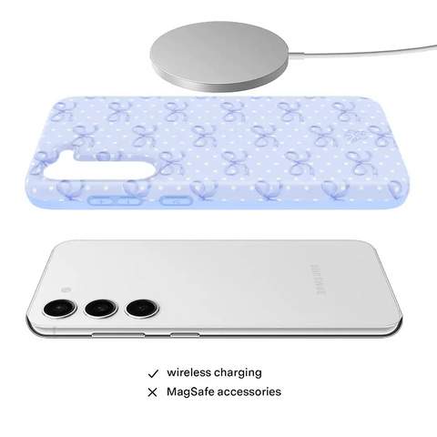 Lovely Blue Bows Samsung Case