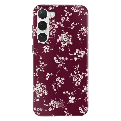 French Burgundy Floral Samsung Case