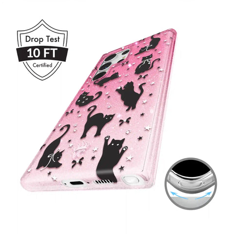 Lucky Kittens Glitter Samsung Case