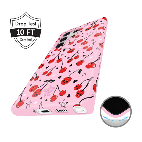 Sour Cherry Skulls Samsung Case