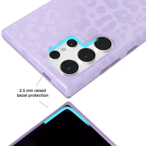 Lilac Leopard Samsung Case