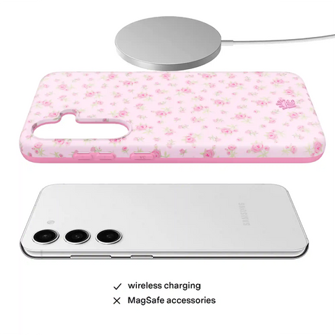 Dainty Pink Floral Samsung Case