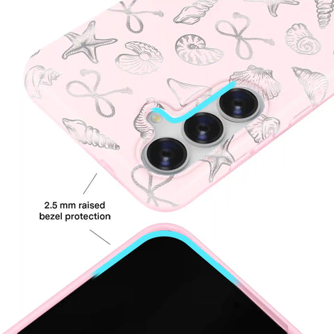 Pink Coastal Seashells Samsung Case