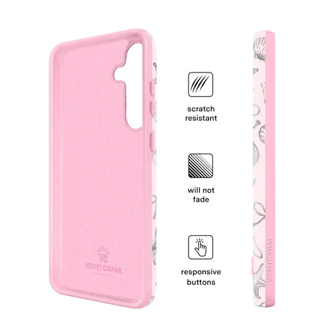 Pink Coastal Seashells Samsung Case