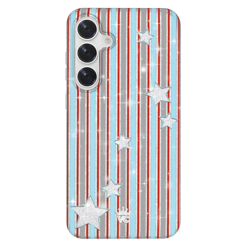 Stars & Stripes Glitter Samsung Case