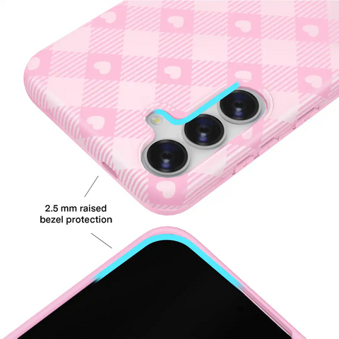 Dolly Pink Gingham Samsung Case