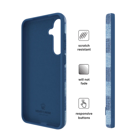 Denim Vibe Checkered Samsung Case