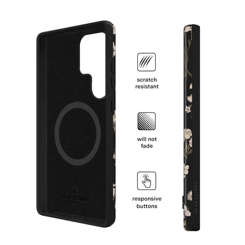 Nightbloom Gold Chrome Floral Samsung Case