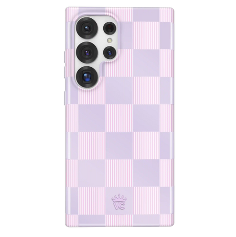 Lilac Vibe Checkered Samsung Case