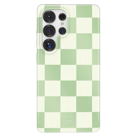 Pistachio Vibe Checkered Samsung Case
