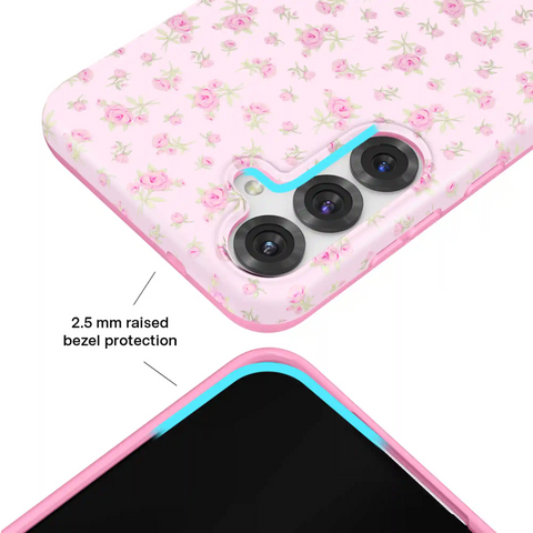 Dainty Pink Floral Samsung Case