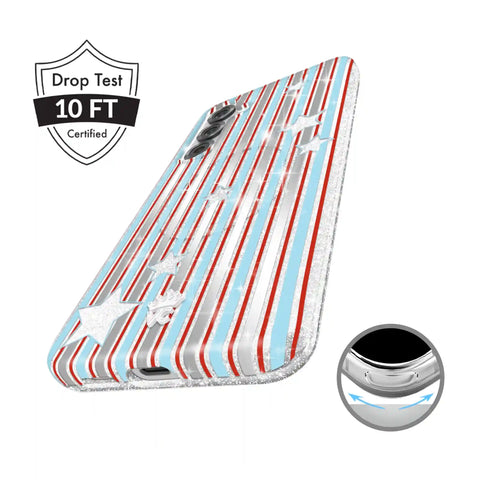 Stars & Stripes Glitter Samsung Case
