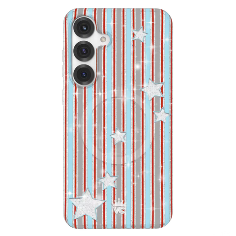 Stars & Stripes Glitter Samsung Case