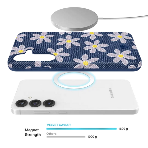 Denim Daisy Samsung Case