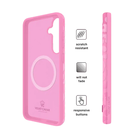 Hot Pink Leopard Samsung Case