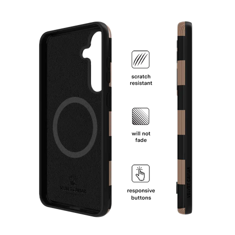 Mocha Vibe Checkered Samsung Case